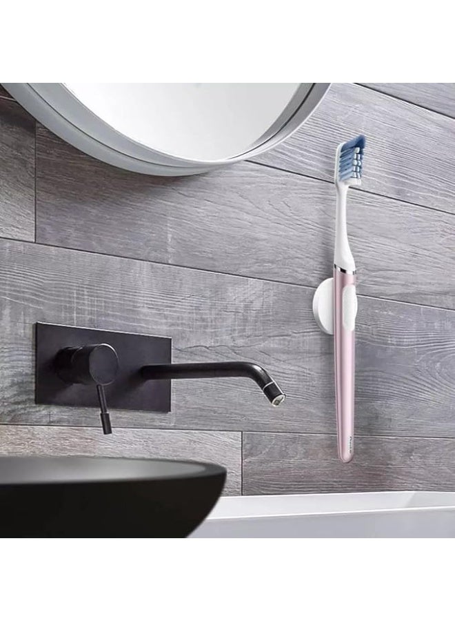 Oral-B Clic Manual Toothbrush, Rose Quartz, with Magnetic Toothbrush Holder - 1 Count Clic Manual Toothbrush, Rose Quartz, with Magnetic Toothbrush Holder - 1 Count - Image 2