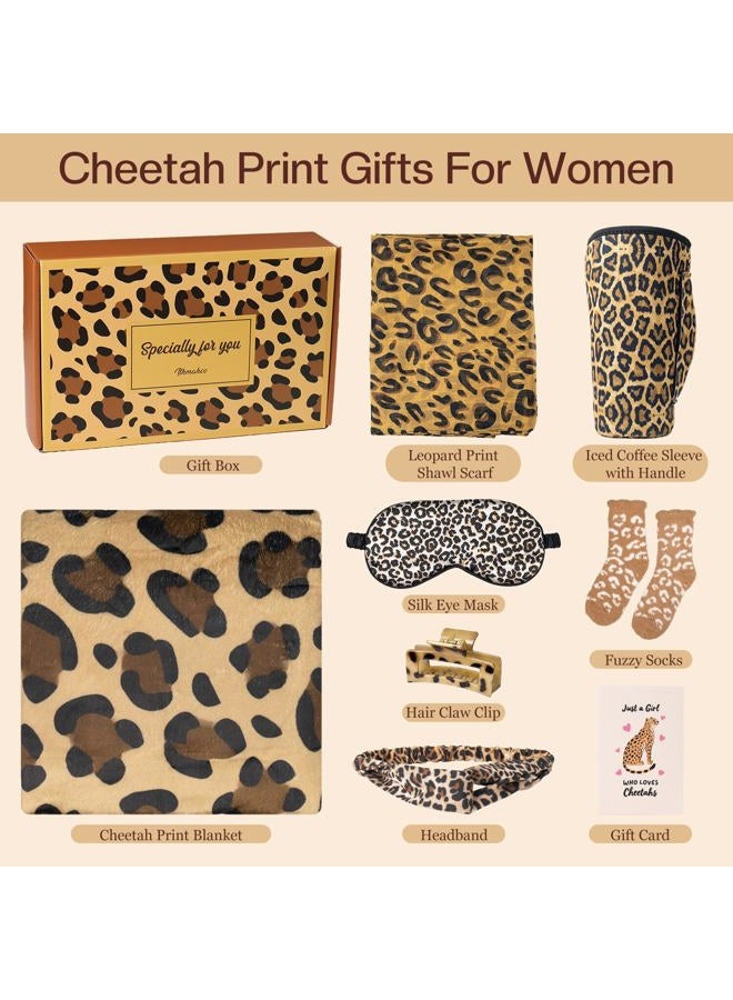 Ithmahco Cheetah Print Gifts for Women, Leopard Print Get Well Gifts for Women, Birthday Care Package Cheetah Gift Ideas for Woman Mom Friends, Self Care Leopard Gift Baskets for Valentines Day Galentines Day - Image 2