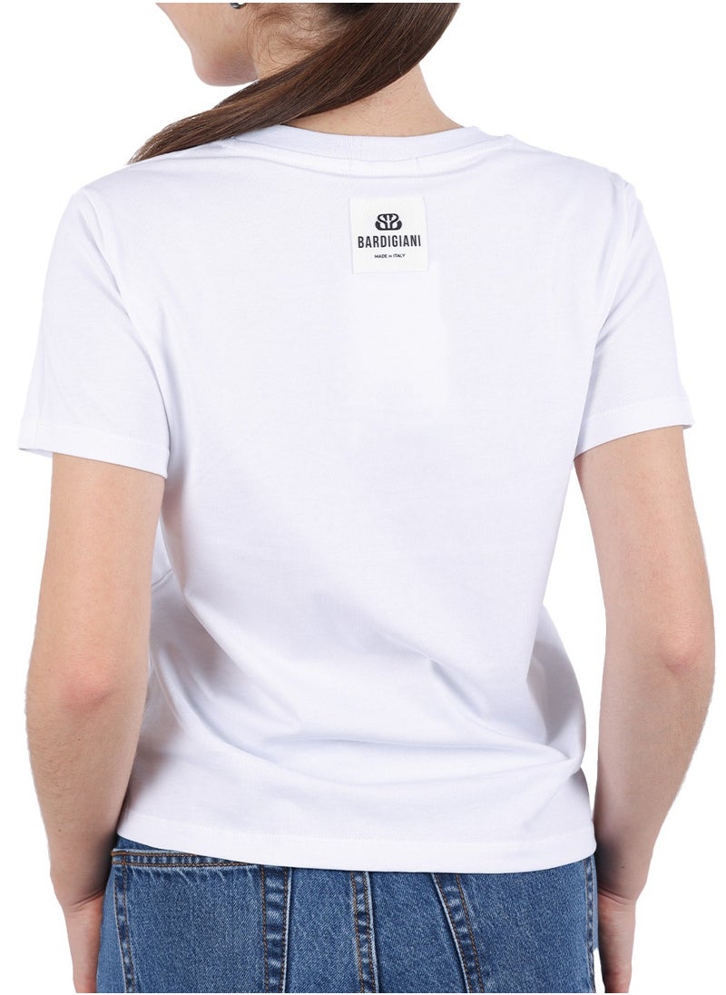 Bardigiani - RLT T-Shirt Shirt for Women - White 100% Cotton - Image 1