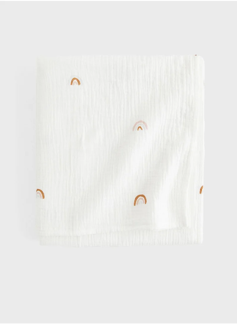 H&M Printed Muslin Blanket