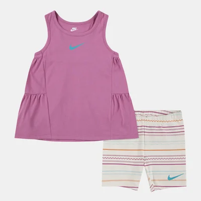 Nike KIds' Sunny Swoosh Tank Top and Bike Shorts Set
