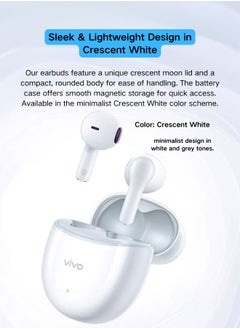 vivo vivo TWS Air2 Earbuds  True Wireless Bluetooth 5.3, High-Fidelity Sound, Gaming Mode, Comfort Fit, IP54 Water-Resistant, Long Battery Life  - Image 3