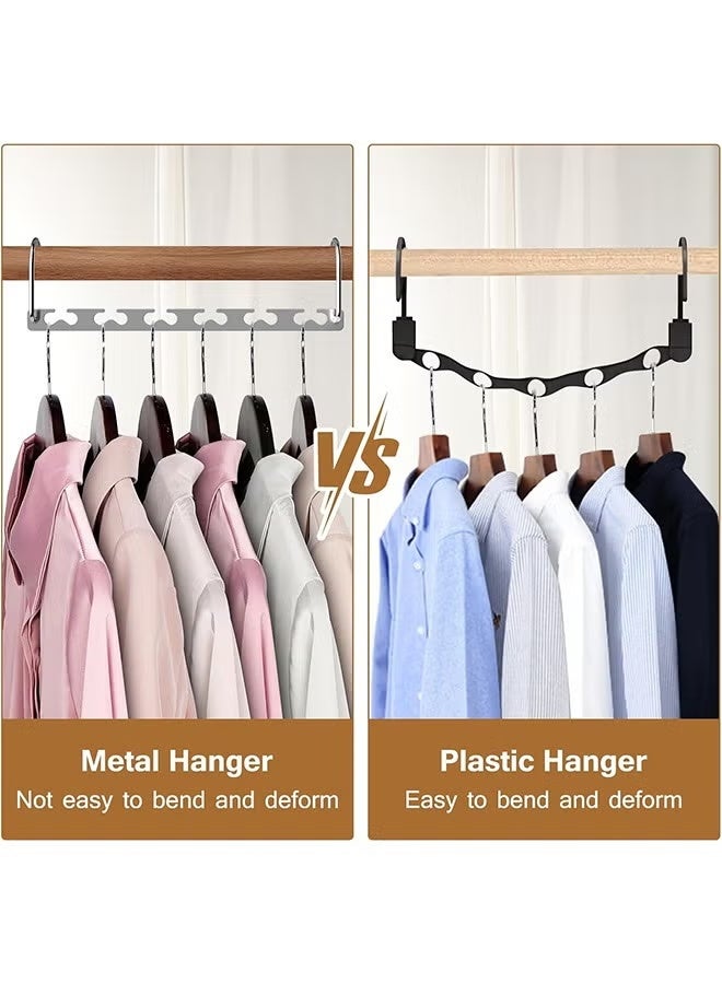 Risen 3 Pcs Sturdy Metal Hangers, Magic Clothing Wardrobe Closet Organizer Space Saving Hanger, Cascading Hangers - Image 3