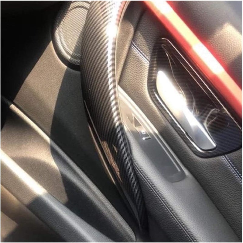DEMULAX Carbon Look Interior Door Handle Cover Trim for BMW - Image 4