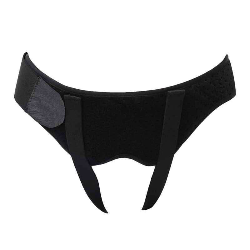 Inguinal Hernia Support Belt: Black M Size, 2 Shapes Pad, Adjustable Hernia Brace - Good Support, Comfortable Nylon Fabric for Daily Wear Active Lifestyle - Image 3