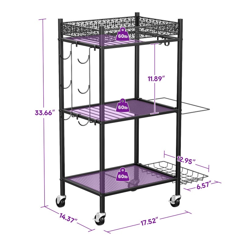 VOPEAK Metal Storage Rack for Yoga Mats, Foam Rollers and Gym Equipment - Home Exercise and Fitness Gear Organizer - Image 5