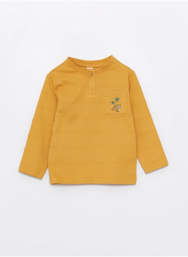 LC WAIKIKI - Crew Neck Long Sleeve Baby Boy T-Shirt - Image 1