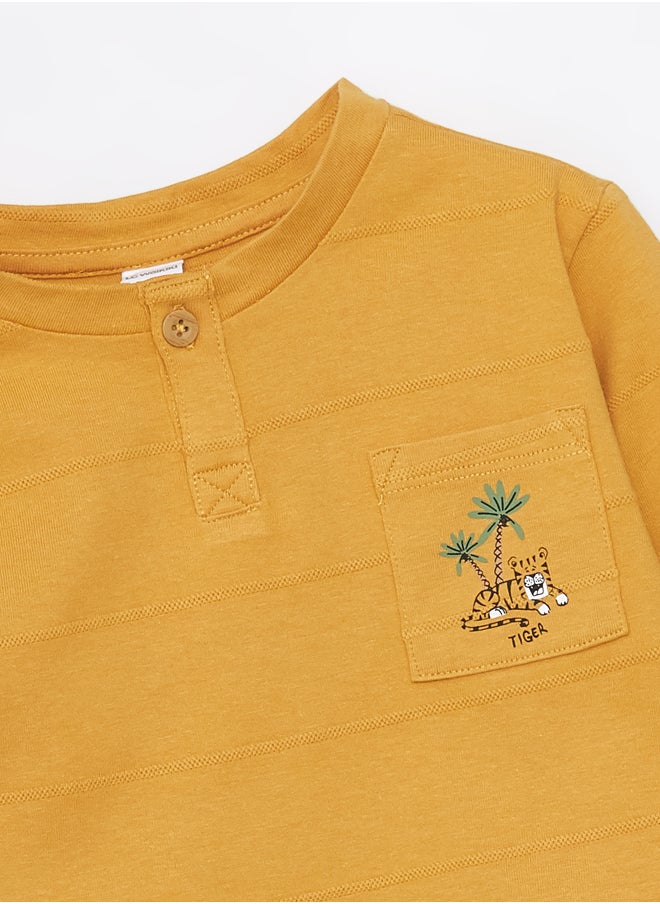 LC WAIKIKI - Crew Neck Long Sleeve Baby Boy T-Shirt - Image 1