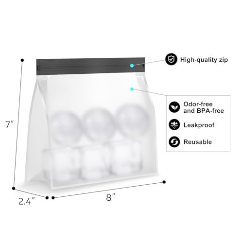 Samuelworld Large Silicone Premium Ice Trays, 2 Inches Big Cubes & 2.5 Inches Sphere Ice Molds - BPA Free, Craft Ice Maker for Gifting, Easy Release - Black(With Ice Bag) - Image 2