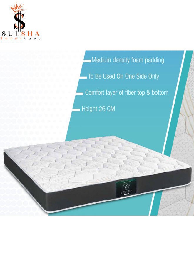 SULSHA Comfort Bonnell Spring Mattress With Foam Back Supported Mattress Spine Balance For Pressure Relief King Size 190x200x26cm  - Image 4