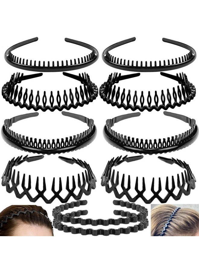 10 Pcs Non Slip Fashion Effortless Plastic Headbands With Teeth Skinny Hair Accessories Bands Combs For Women Men Teen Girls - pzsku/Z9AAF8F046DE5E85051A7Z/45/_/1734182761/85ee0ad3-b8e0-40c3-afec-7d36eb455824