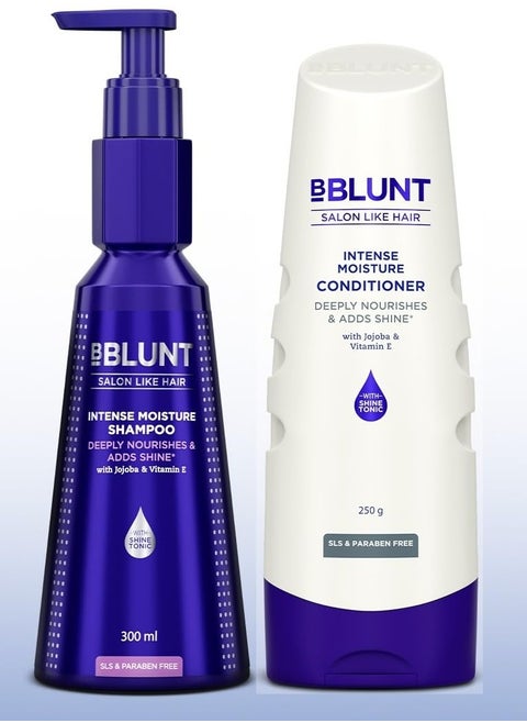 BBLUNT Intense Moisture Shampoo 300ML Conditioner 250G