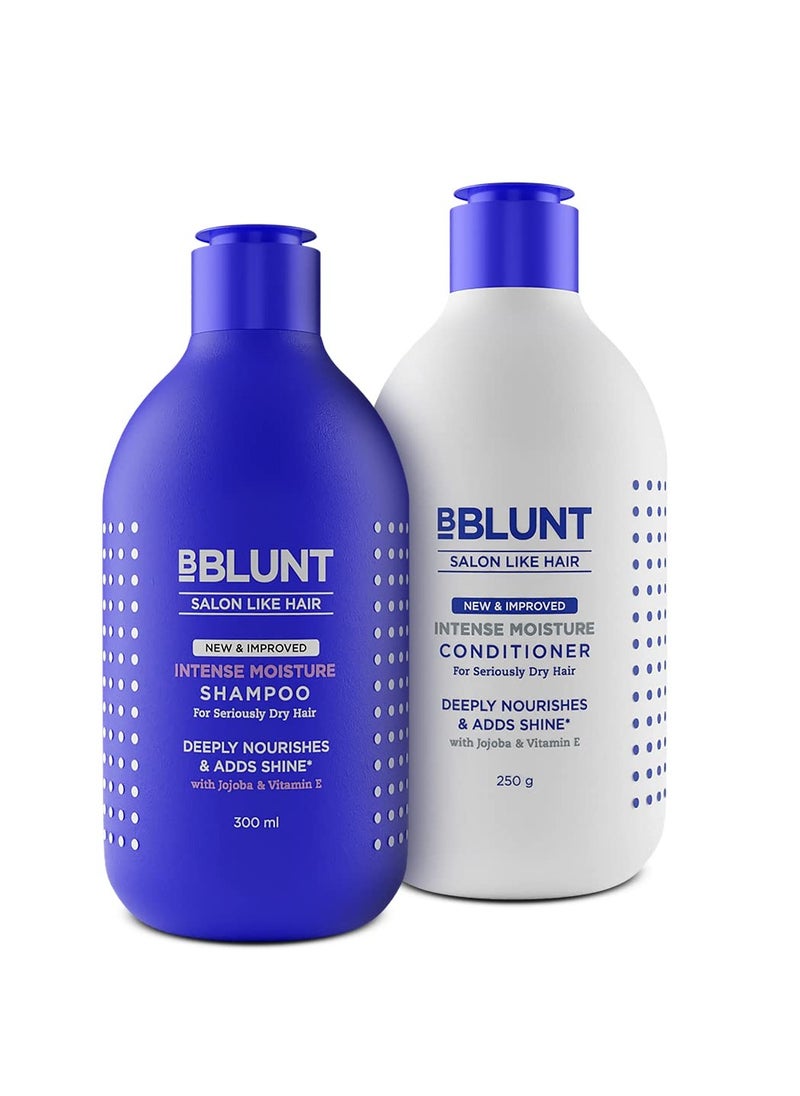 BBLUNT Intense Moisture Shampoo 300ML Conditioner 250G