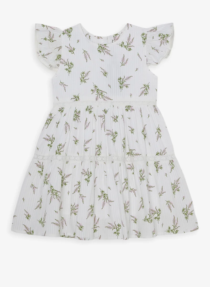 ريبلز مع نمشي Girls Printed Cotton Dress