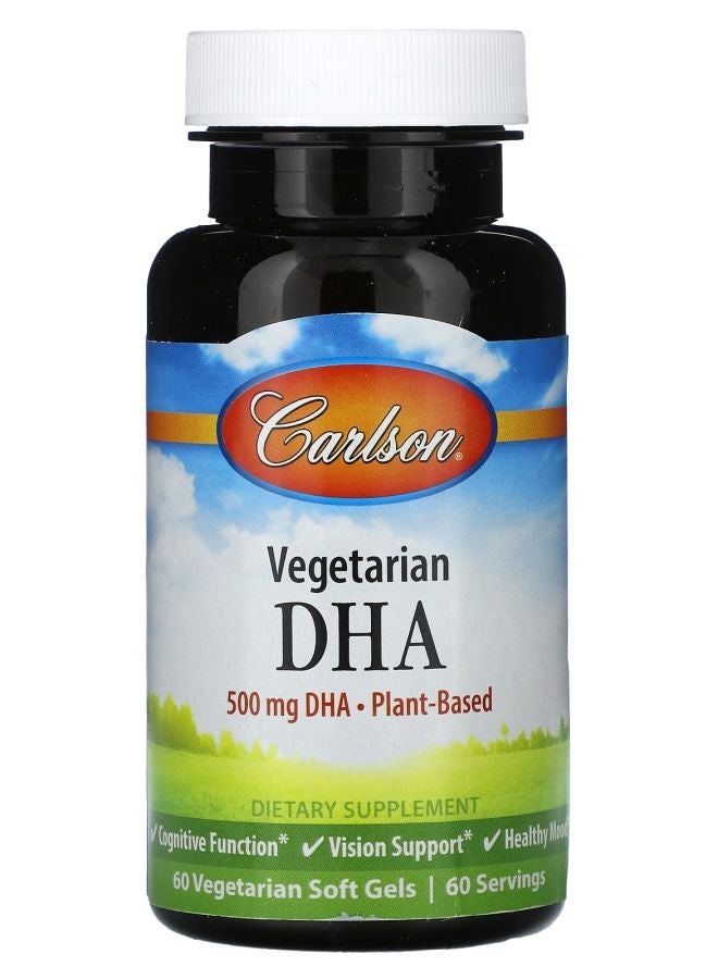 Vegetarian DHA 500 mg 60 Vegetarian Soft Gels