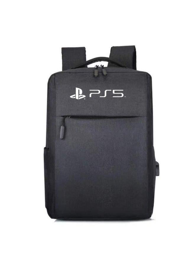 Ps5 Host Bag Storage Five-in-one Multi-Purpose Game Machine Portable Bag-Product Color:PS5 Black Backpack  - Image 1