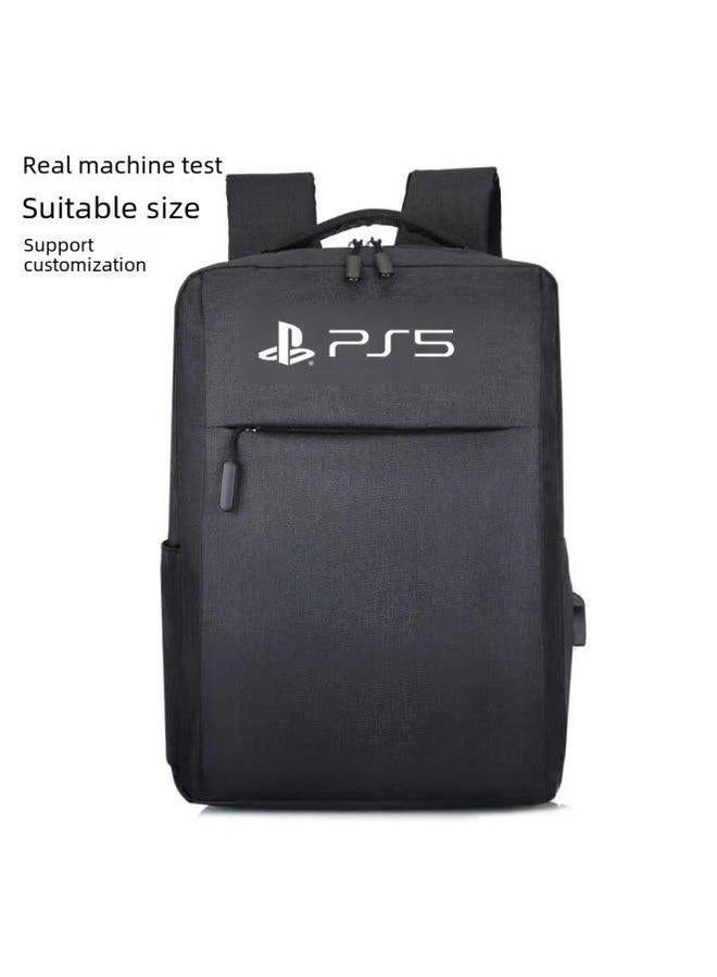 Ps5 Host Bag Storage Five-in-one Multi-Purpose Game Machine Portable Bag-Product Color:PS5 Black Backpack  - Image 2