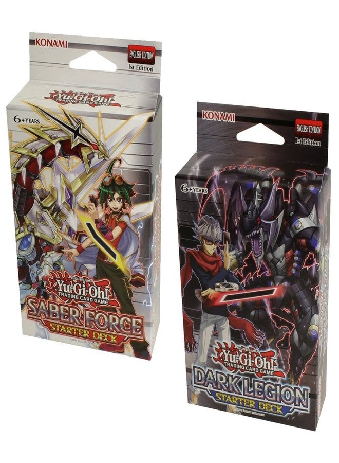 Konami YuGiOh Saber Force & Dark Legion Starter Decks 1st Ed by