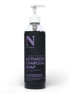 Dr. Natural Dr. Natural Activated Charcoal Liquid Soap - Anti Acne and Blemishes - Deep Cleansing Body Wash - Gentle Body Soap for Clear Skin - Lavender - 16 oz  - Image 1