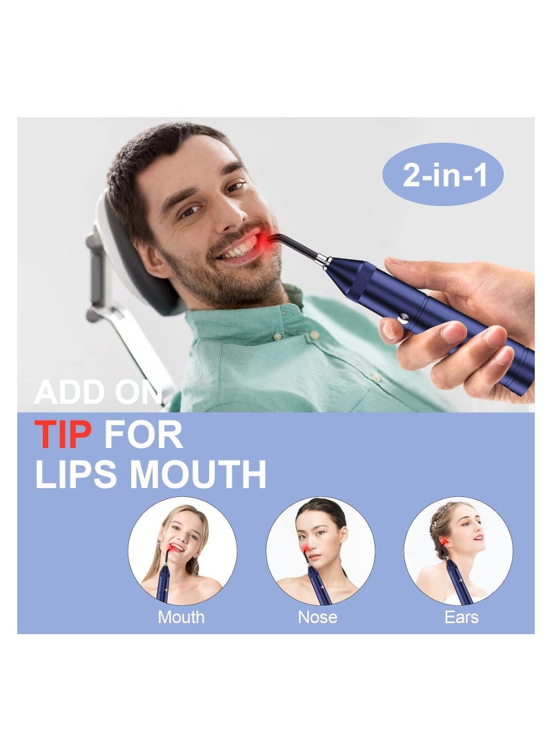 SYOSI - Tashi Red Light Therapy Device, Cold Sore Canker Sore Treatment Device, Infrared Light Therapy, for Lips Mouth Nose Ear Knee Joint Muscle Nerve Pain Relief with Removable Tip, Pain Relief Device - Image 1