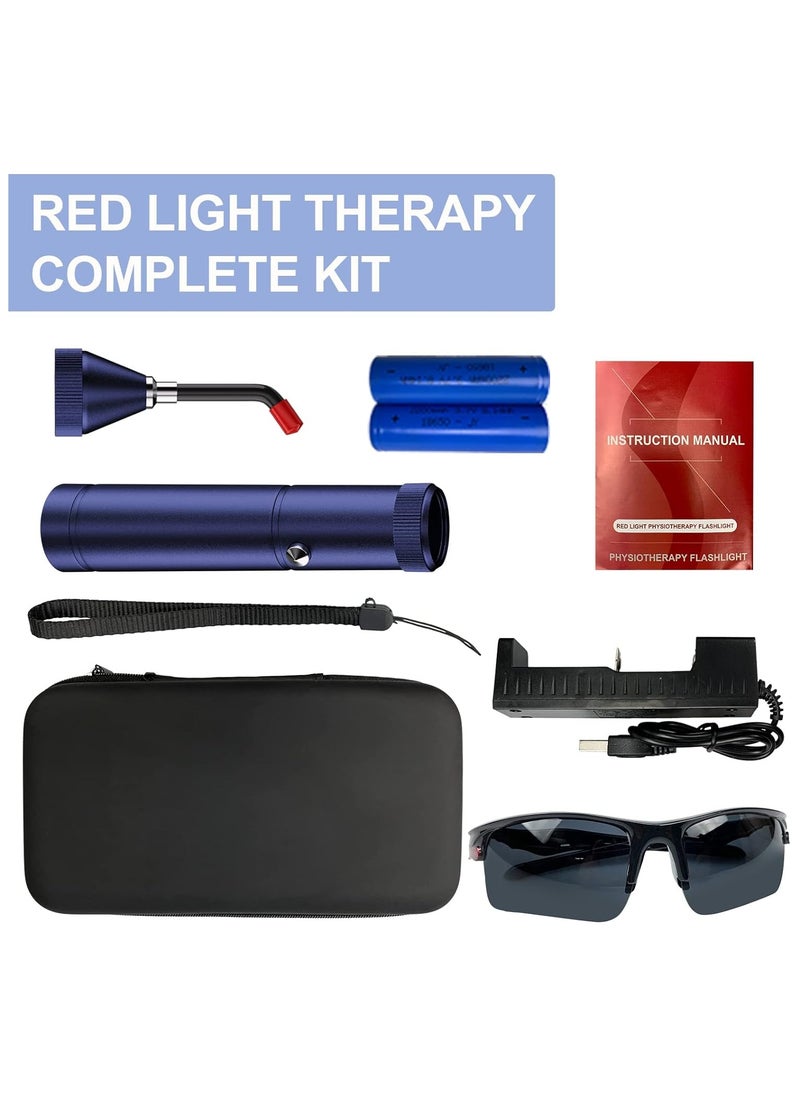 SYOSI - Tashi Red Light Therapy Device, Cold Sore Canker Sore Treatment Device, Infrared Light Therapy, for Lips Mouth Nose Ear Knee Joint Muscle Nerve Pain Relief with Removable Tip, Pain Relief Device - Image 1