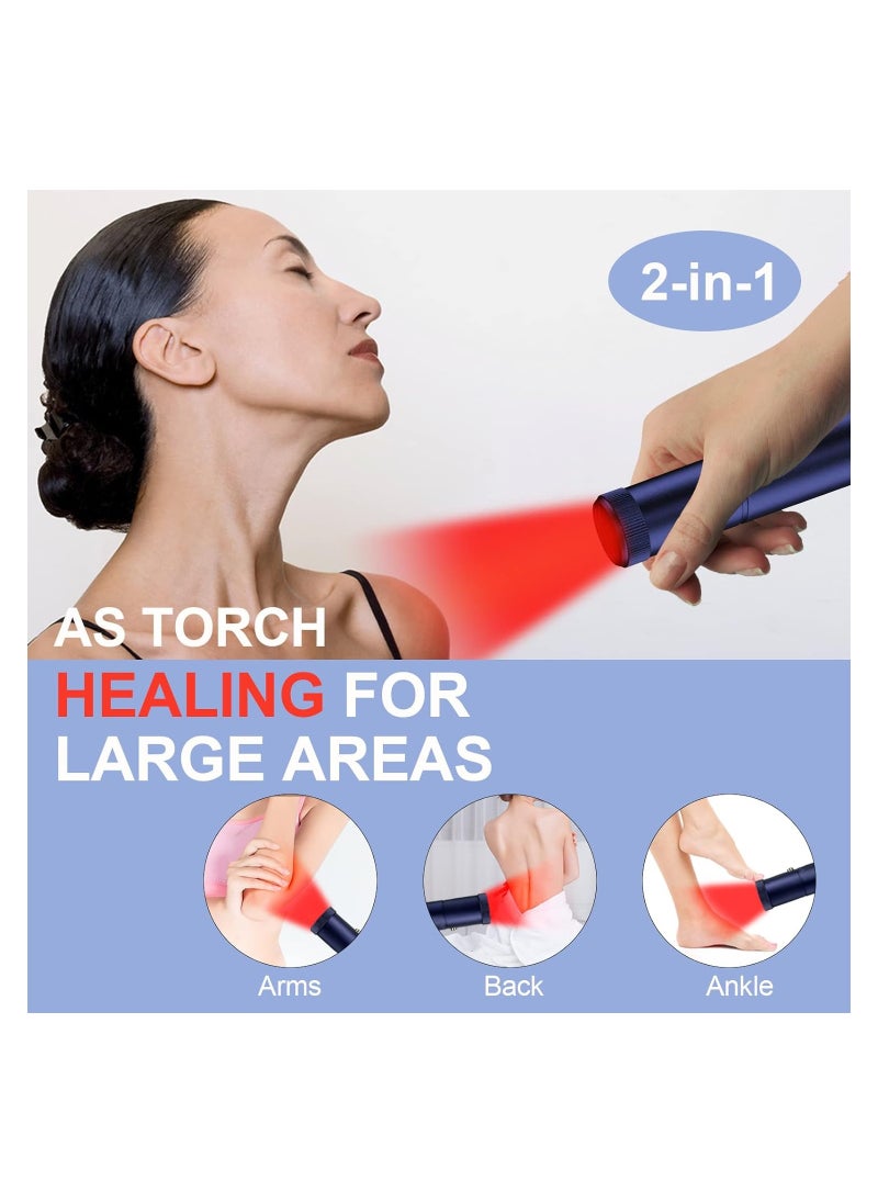 SYOSI - Tashi Red Light Therapy Device, Cold Sore Canker Sore Treatment Device, Infrared Light Therapy, for Lips Mouth Nose Ear Knee Joint Muscle Nerve Pain Relief with Removable Tip, Pain Relief Device - Image 1