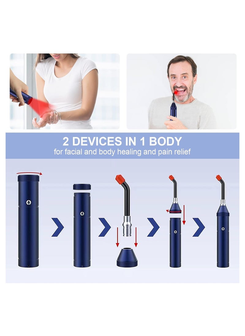 SYOSI - Tashi Red Light Therapy Device, Cold Sore Canker Sore Treatment Device, Infrared Light Therapy, for Lips Mouth Nose Ear Knee Joint Muscle Nerve Pain Relief with Removable Tip, Pain Relief Device - Image 1