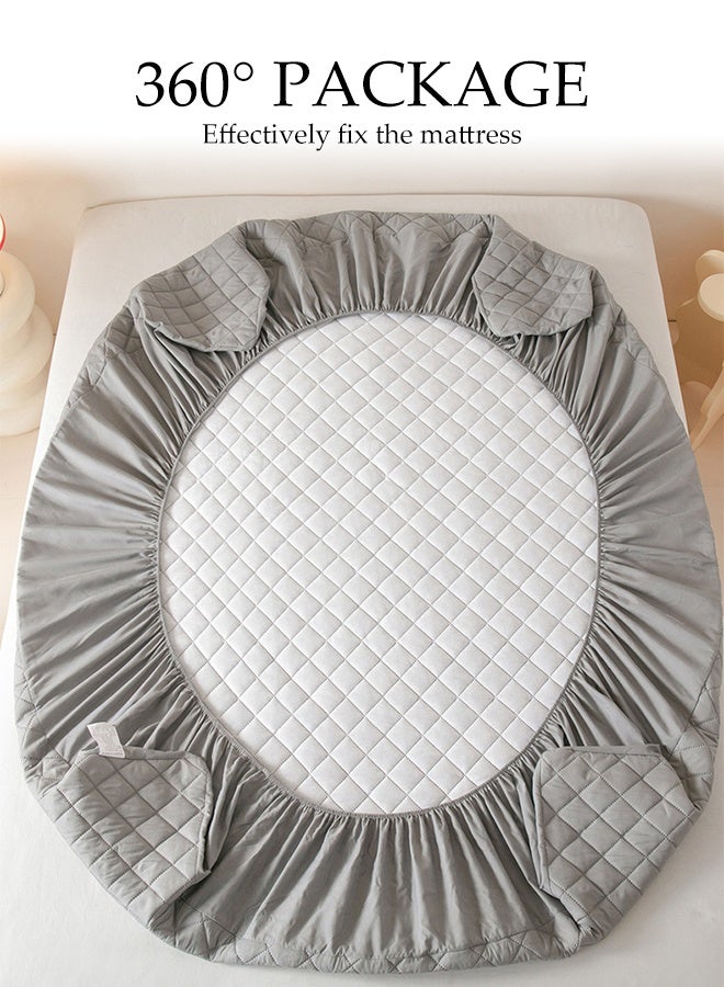 DUNISO Waterproof Mattress Protector Comfort Bedding Fitted Sheet Double Extra Deep Pocket Mattress Cover Ultra Soft Breathable Hypoallergenic Mattress Mattress Protector All around Elasticity Easy Fit Stretch Skirt Fitted Sheet - Image 2
