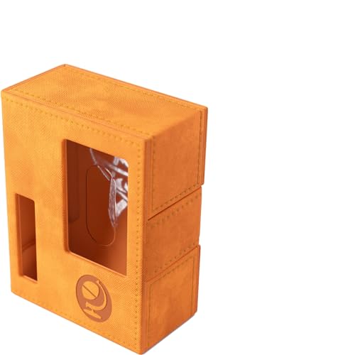 Gamegenic Arkham Horror Investigator Deck Tome Premium Deck Box for Arkham Horror The Card Game Holds a Full Investigator Deck Seeker Orange Color Made - Image 1