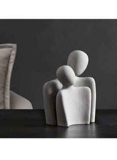 Generic Topsky Modern Home Decor Sculptures Statues, 10'' Contemporary Sculpture Couple Art Ceramic Sculpture, Romantic Love Statue Figurine For Home, Bedroom, Livingroom, Office Decor Black  - Image 2