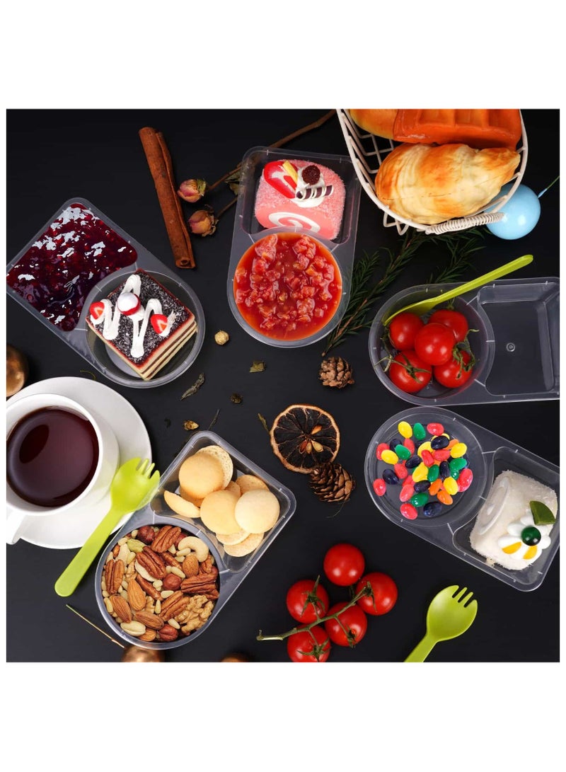 Anmi 50pcs Food Storage Containers with Lids, 5oz Snack Containers with 50pcs Spoons - Image 5