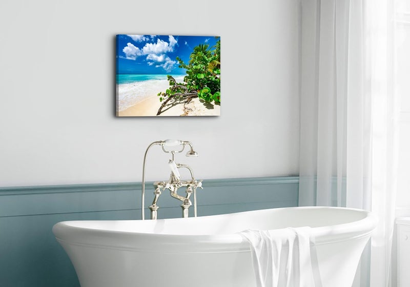 YOOOAHU Blue Ocean Canvas Wall Art - Florida Beach Scene - Image 2