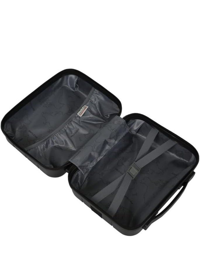 Milan Unisex Spinner Luggage Set - 4 Pieces - Black. Made of unbreakable polypropylene.  - Image 3