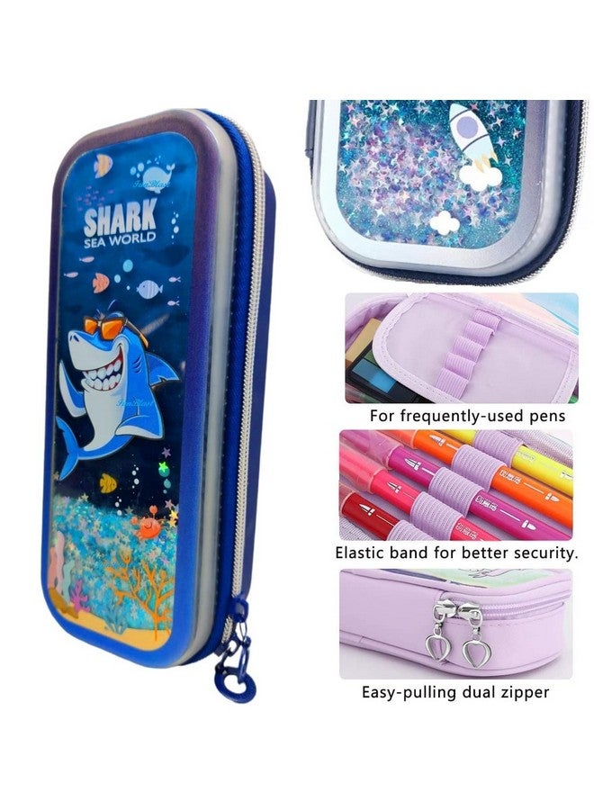 فنبلاست حقائب أقلام فن بلاست للأولاد - حقيبة متعددة الأغراض بسحاب للأولاد في المدارس، صندوق منظم للأدوات المكتبية، حقيبة أقلام أنيقة لأطفال المدارس، هدية إرجاع للأطفال - Image 2