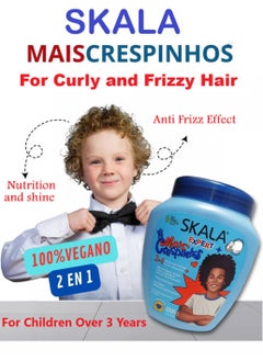 SKALA Mais Crespinhos 2-in-1 Conditioner and Treatment Cream The Perfect Solution For Girls With Curly Hair, Deep Hydration, Shiny and Defined More Curls 1000g ( Brazil )  - Image 2
