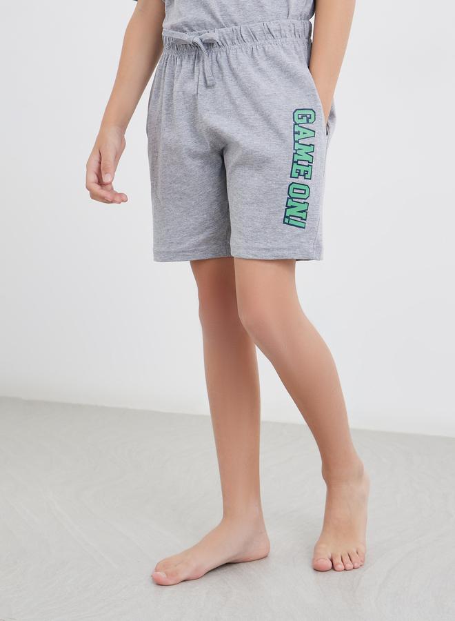 Styli Graphic Print Cotton T-Shirt and Shorts Set - Image 5