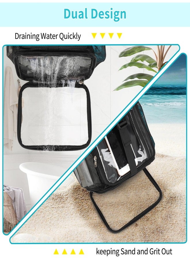 Ethereal Shower Caddy Portable, Mesh Shower Caddy Bag for College Dorm Room Essentials, Hanging Shower Bag for Gym, Camping, Beach - Image 4