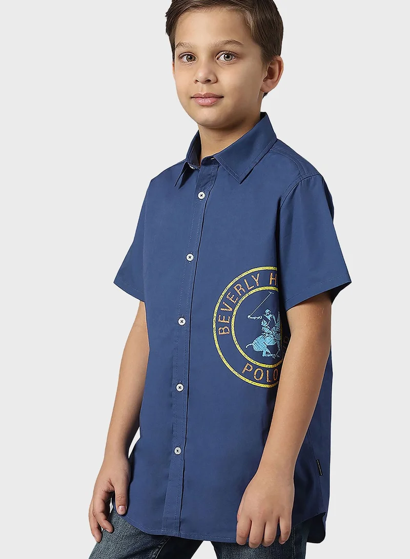 بيفرلي هيلز بولو كلوب Youth Logo Print Shirt