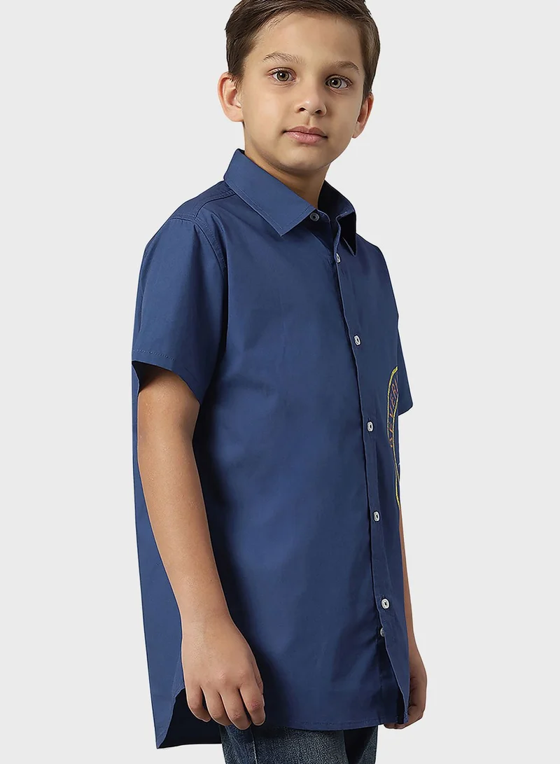 بيفرلي هيلز بولو كلوب Youth Logo Print Shirt