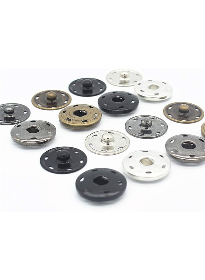 50 Sets Metal Snap Fastener Press Stud Sewing Button for Dress Clothing Bags Glod 19mm  - Image 4