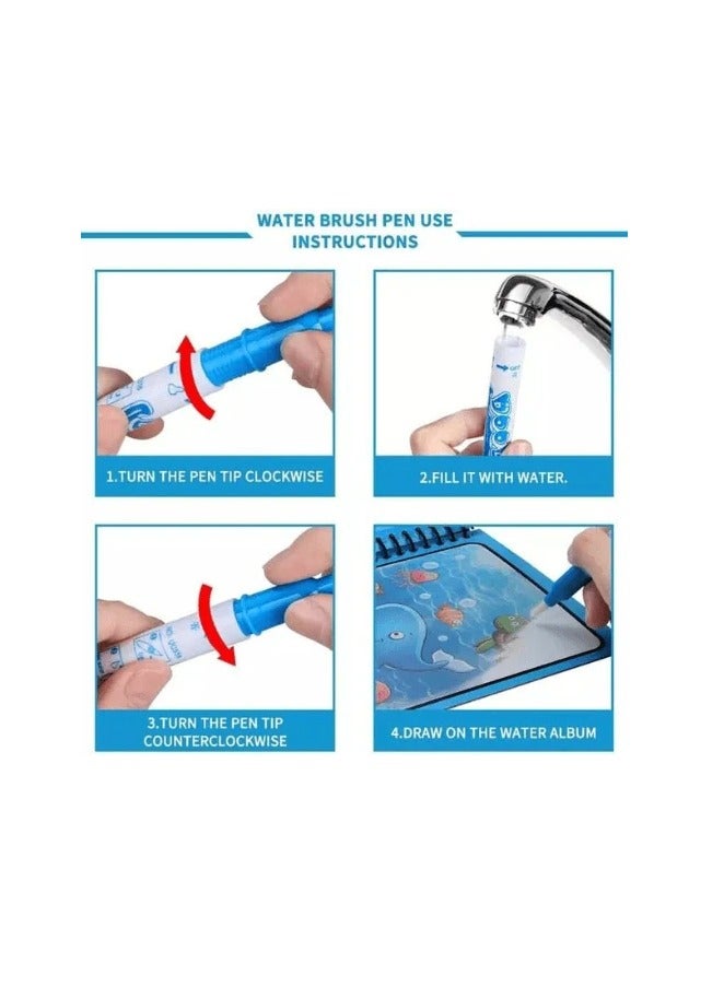 كتاب تلوين مائي سحري للأطفال اشكال متعدده - Image 2