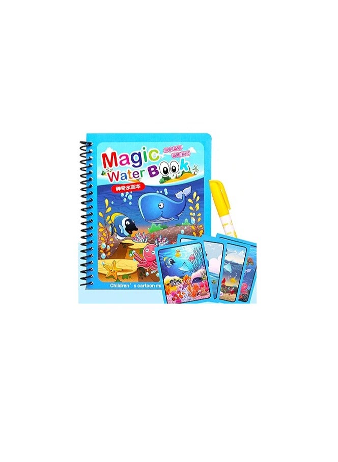 كتاب تلوين مائي سحري للأطفال اشكال متعدده - Image 4