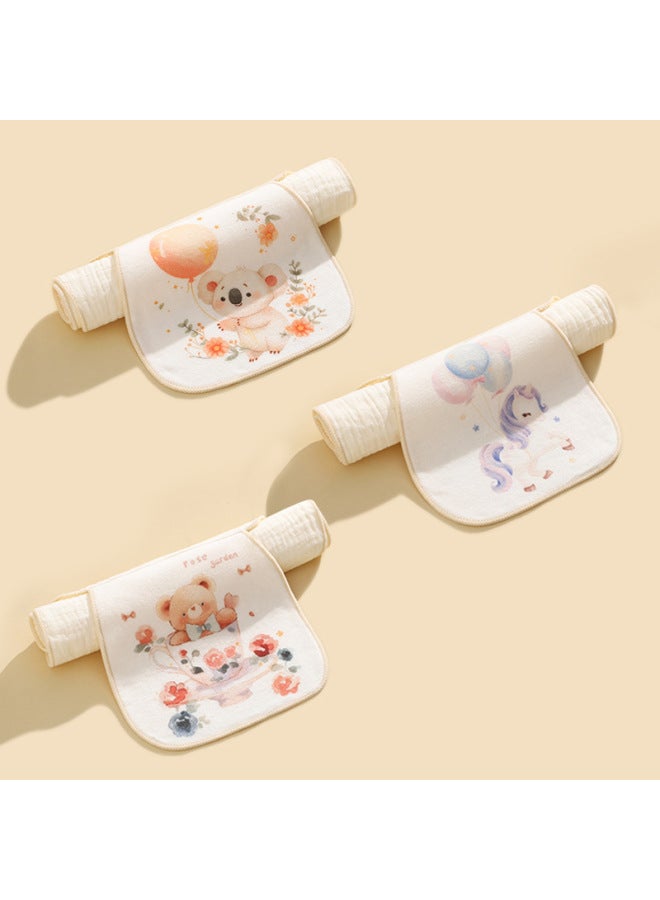 Children's Cotton Sweat-absorbent Towel Kindergarten Boys And Girls Pad Back Towel Antiperspirant Cotton Gauze Baby Sweat-absorbent Towel