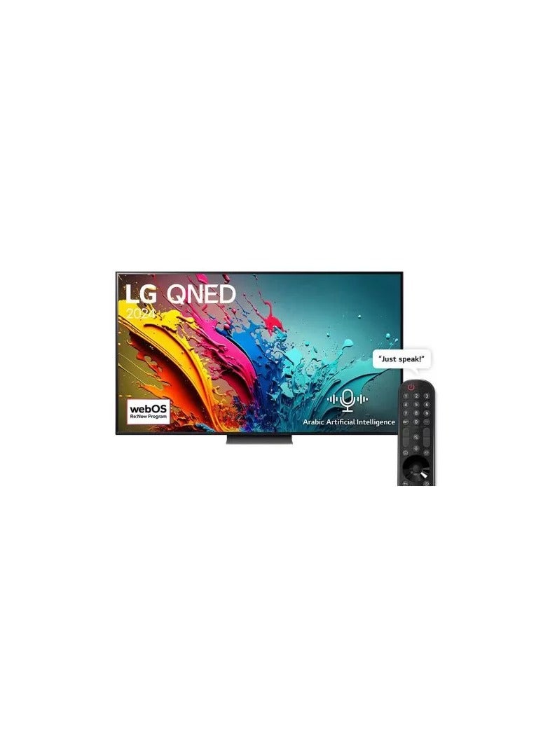 LG 65 Inch LG QNED AI QNED86 4K Smart TV AI Magic remote HDR10 webOS24 - 65QNED86T6 65QNED86T6 Black - Image 1