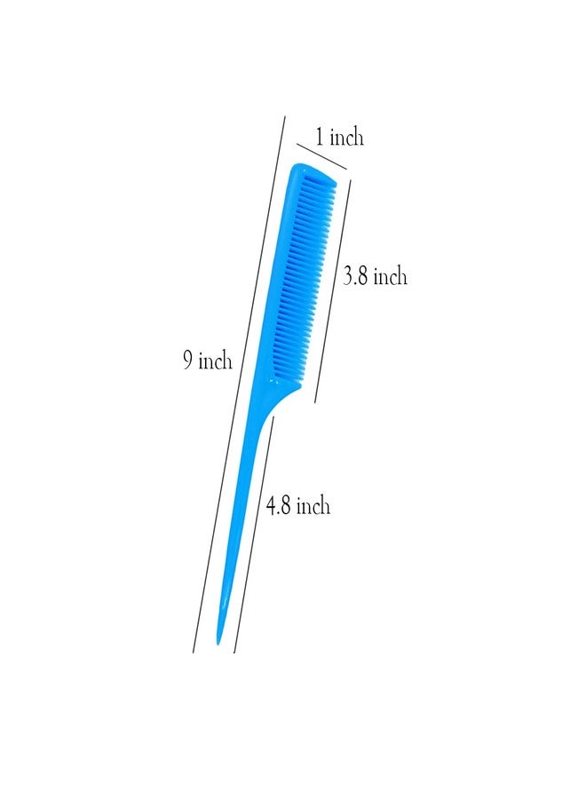 LooKat Salon Hair Comb, Hairdressing Barber Comb, Teasing Hair Comb for Women Men,Heat Resistant For Home 6 (Multicolor) - Image 5