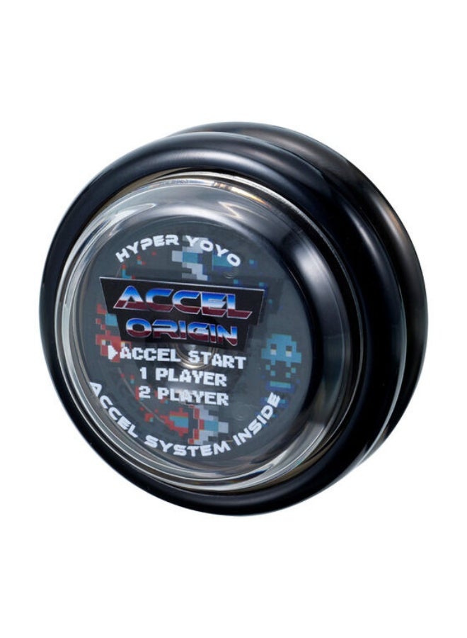 Bandai Hyper Yoyo Accel Gaming Black | Yo-yo with High-Speed Spins | Gift for Kids & Adults - Image 1