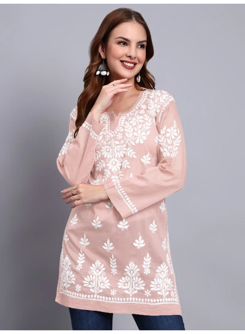 الايا توب قصير نسائي مطرز يدوياً شكنكاري من القطن - AL3724