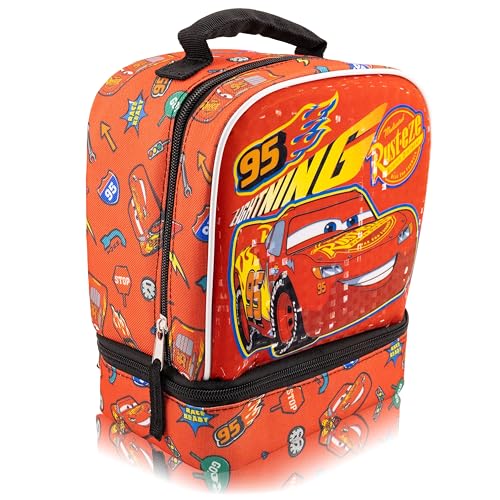 Fast Forward Disney Cars Lunch Box for Kids | Lightning McQueen Insulated Lunch Bag Lunch Box for Boys, Girls, Toddlers | Disney Cars Lightning McQueen Reusable Lunchbox - Image 2