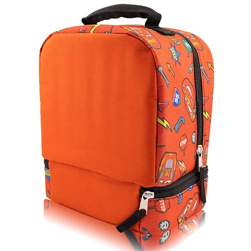 Fast Forward Disney Cars Lunch Box for Kids | Lightning McQueen Insulated Lunch Bag Lunch Box for Boys, Girls, Toddlers | Disney Cars Lightning McQueen Reusable Lunchbox - Image 5