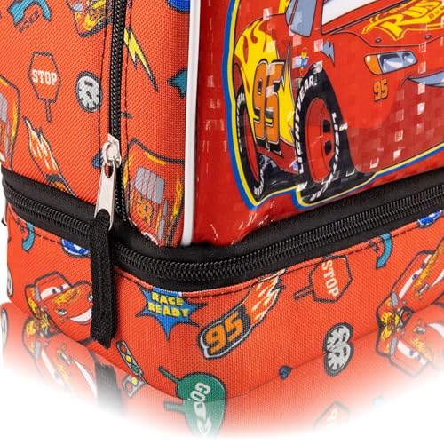 Fast Forward Disney Cars Lunch Box for Kids | Lightning McQueen Insulated Lunch Bag Lunch Box for Boys, Girls, Toddlers | Disney Cars Lightning McQueen Reusable Lunchbox - Image 4